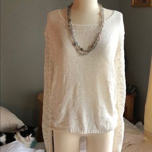 Aeropostale off-White scoop neck sweater, size M